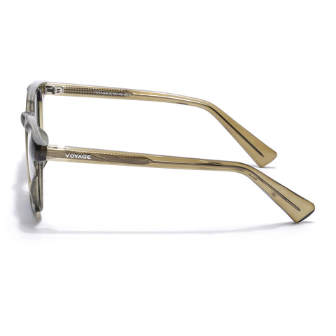 Wayfarer Polarized Sunglasses for Men & Women (Blue Lens | Green Frame - PMG7996)