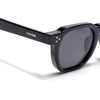 Wayfarer Polarized Sunglasses for Men & Women (Black Lens | Black Frame - PMG7977)