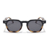 Wayfarer Polarized Sunglasses for Men & Women (Black Lens | Demi Brown Frame - PMG7978)