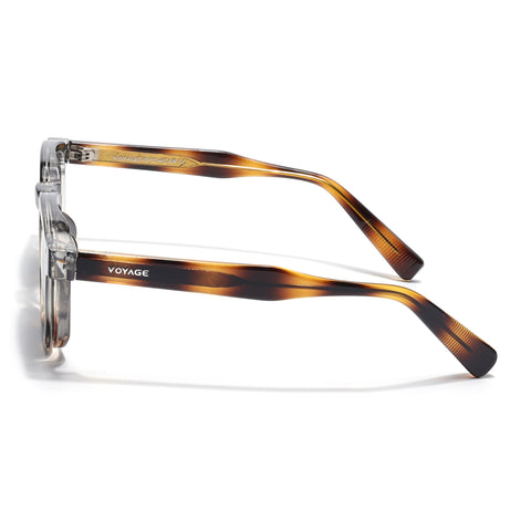 Wayfarer Polarized Sunglasses for Men & Women (Black Lens | Demi Brown Frame - PMG7978)