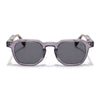 Wayfarer Polarized Sunglasses for Men & Women (Black Lens | Grey Frame - PMG7979)