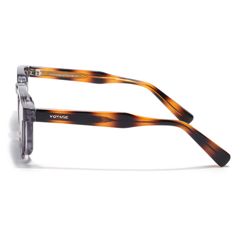 Wayfarer Polarized Sunglasses for Men & Women (Black Lens | Grey Frame - PMG7979)