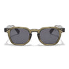 Wayfarer Polarized Sunglasses for Men & Women (Black Lens | Green Frame - PMG7982)