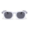 Wayfarer Polarized Sunglasses for Men & Women (Black Lens | Transparent Frame - PMG7983)