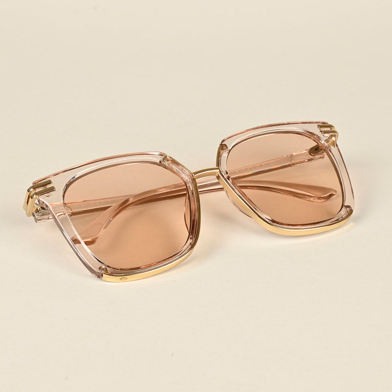 Light Brown Square Sunglasses (L80054MG4235)