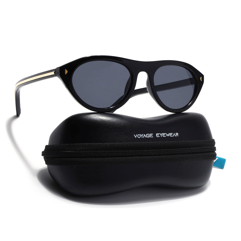 Heron | Black Oval Sunglasses  | MG9204
