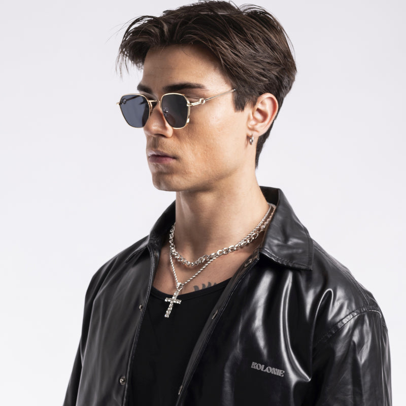 Spectre | Square Gold Black Sunglasses MG2779