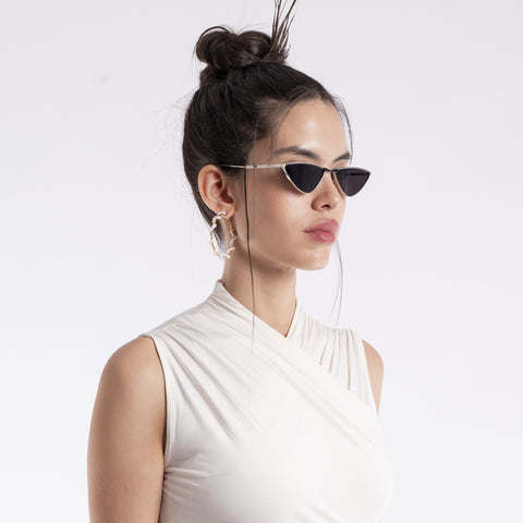 Bella | Black Cateye Sunglasses MG3439