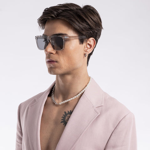 Blaze X | Transparent Grey Wayfarer Sunglasses - MG3637