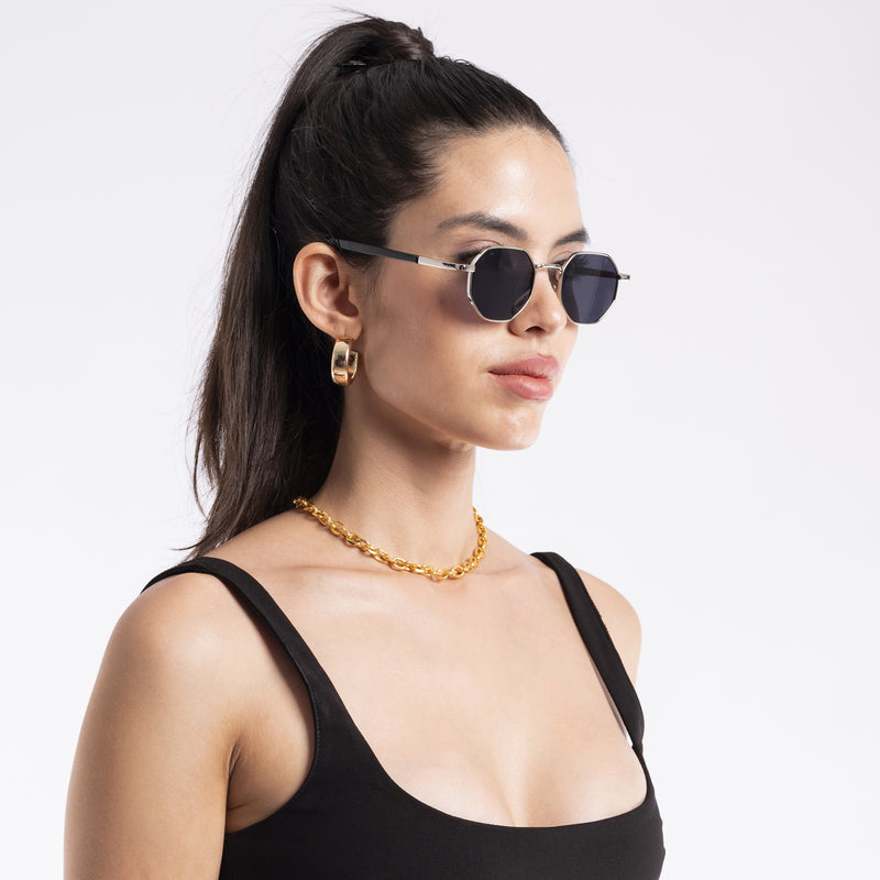 Zeal | Black Round Sunglasses MG3770