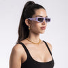 Crasher | Purple Rectangle Sunglasses (2337MG3874)