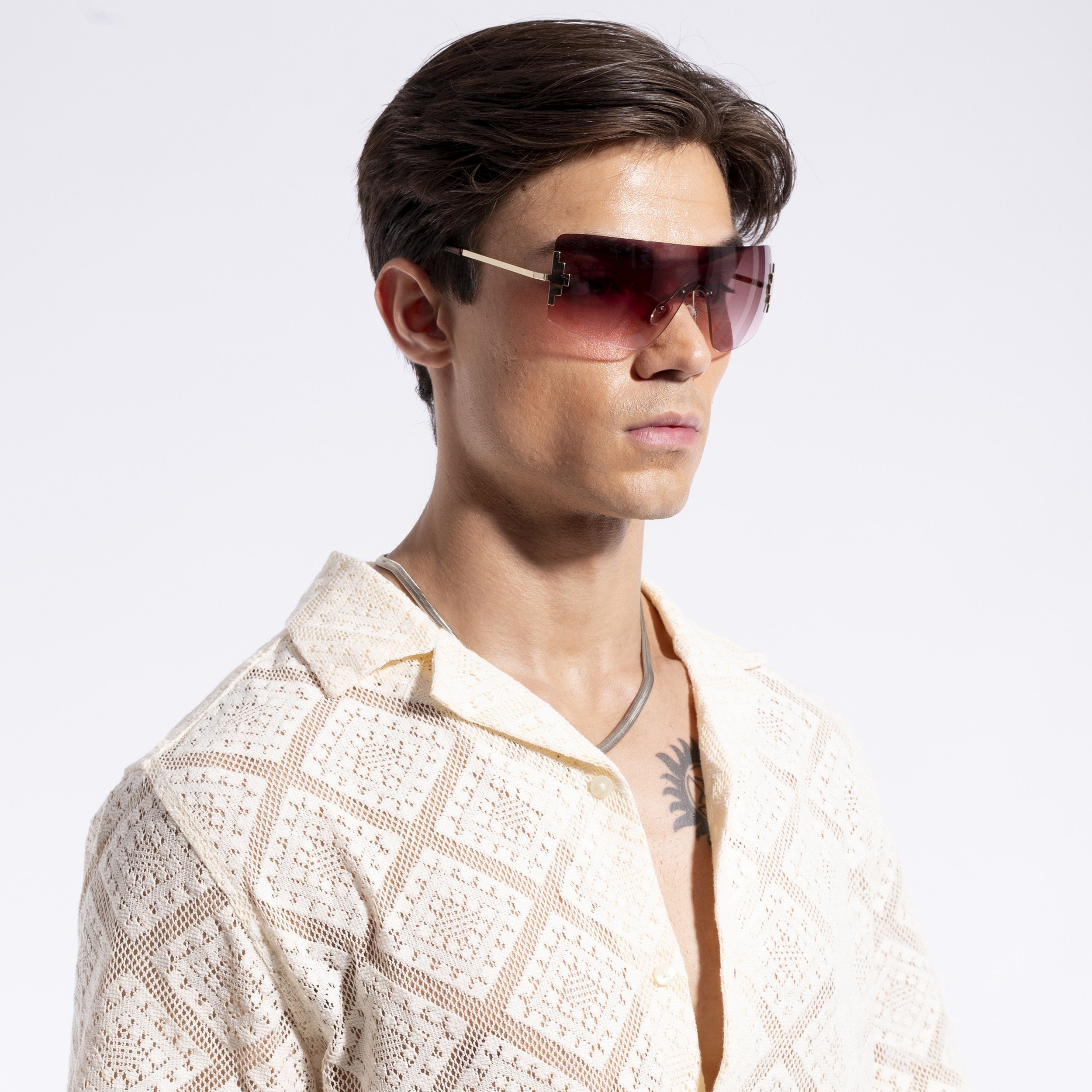 Wrap Around Brown Sunglasses - MG4120