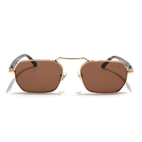 Kepler | Brown Hexagonal Sunglasses | MG7660
