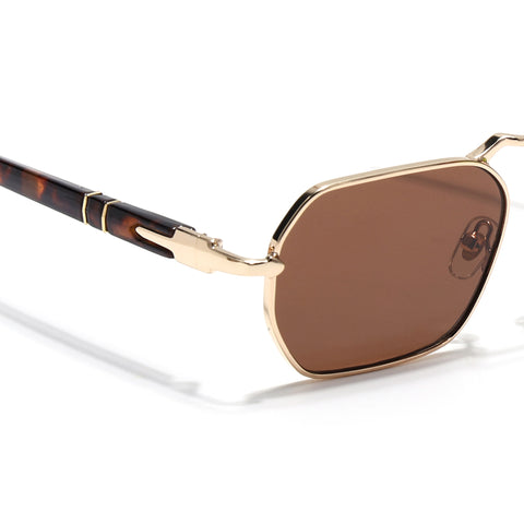 Kepler | Brown Hexagonal Sunglasses | MG7660
