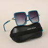 Purple & Clear Square Polarized Sunglasses (P213PMG4276)