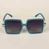 Purple & Clear Square Polarized Sunglasses (P213PMG4276)