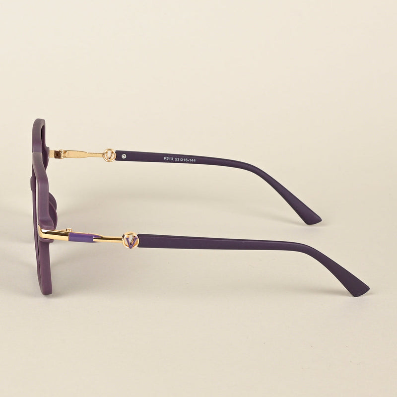 purple & Grey Square Polarized Sunglasses (P213PMG4278)