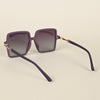 purple & Grey Square Polarized Sunglasses (P213PMG4278)