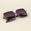purple & Grey Square Polarized Sunglasses (P213PMG4278)