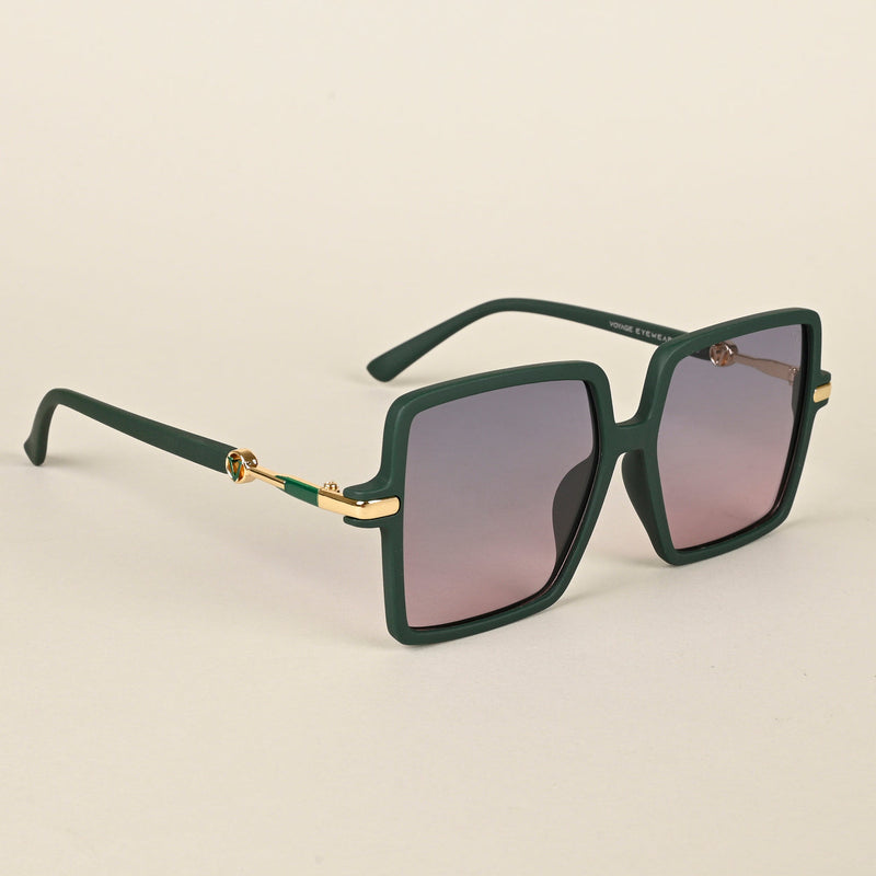 Grey & Pink Square Polarized Sunglasses (P213PMG4279)