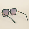 Grey & Pink Square Polarized Sunglasses (P213PMG4279)