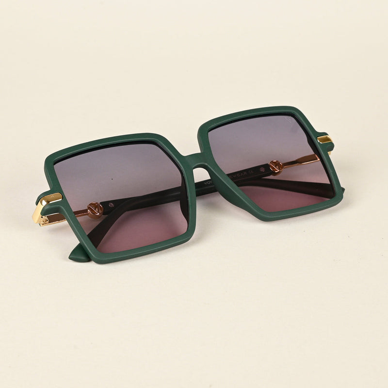 Grey & Pink Square Polarized Sunglasses (P213PMG4279)