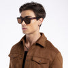 Mooze | Brown Polarized Wayfarer Sunglasses | PMG3978