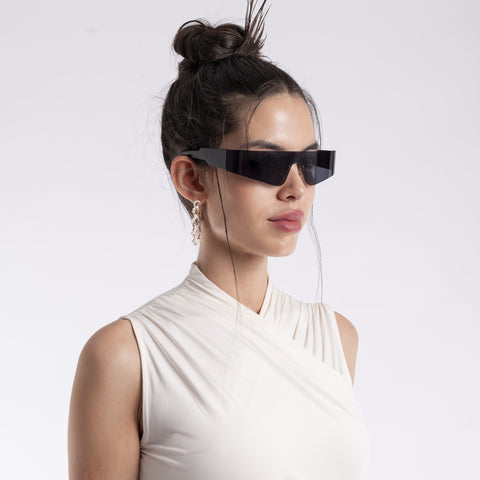 Xylar | Black Polarized Wrap Around Sunglasses - PMG4022