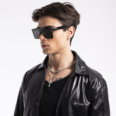 Rover | Black Polarized Wayfarer Sunglasses - PMG4574