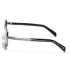 Square Polarized Sunglasses for Men & Women (Grey Lens | Grey Frame - SLPMG7233)