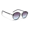 Round Polarized Sunglasses (Grey Lens | Matt Black Frame - SLPMG9098)