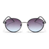 Round Polarized Sunglasses (Grey Lens | Matt Black Frame - SLPMG9098)