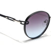 Round Polarized Sunglasses (Grey Lens | Matt Black Frame - SLPMG9098)