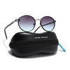 Round Polarized Sunglasses (Grey Lens | Matt Black Frame - SLPMG9098)