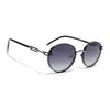 Round Polarized Sunglasses (Black Lens | Shine Black Frame - SLPMG9099)