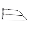 Round Polarized Sunglasses (Black Lens | Shine Black Frame - SLPMG9099)