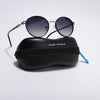 Round Polarized Sunglasses (Black Lens | Shine Black Frame - SLPMG9099)