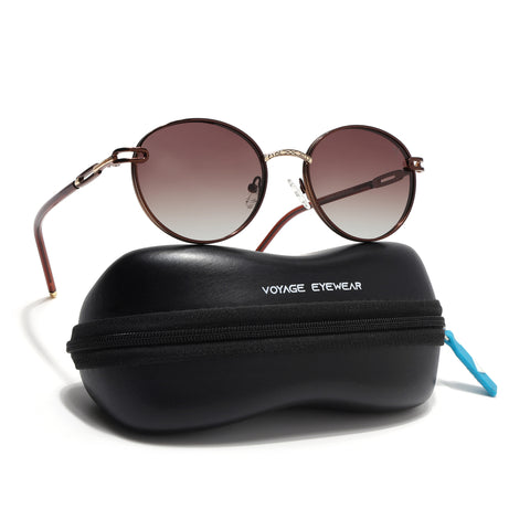 Round Polarized Sunglasses (Brown Lens | Brown Frame - SLPMG9101)
