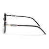 Round Polarized Sunglasses (Grey Lens | Shine Black Frame - SLPMG9102)