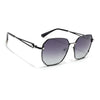 Oversize Sunglasses (Black Lens | Black & Silver Frame - SLMG9108)