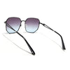 Oversize Sunglasses (Brown & Grey Lens | Black & Silver Frame - SLMG9109)