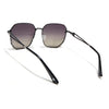 Oversize Sunglasses (Olive Lens | Black & Silver Frame - SLMG9110)