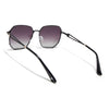 Oversize Sunglasses (Brown & Clear Lens | Black & Golden Frame - SLMG9112)
