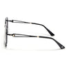 Oversize Sunglasses (Brown & Clear Lens | Black & Golden Frame - SLMG9112)