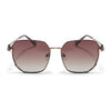 Oversize Sunglasses (Brown Lens | Brown & Golden Frame - SLMG9113)