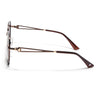 Oversize Sunglasses (Brown Lens | Brown & Golden Frame - SLMG9113)