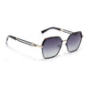 Hexagonal Polarized Sunglasses for Men & Women (Grey & Clear Lens | Black & Demi Brown Frame - SLPMG7203)