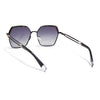 Hexagonal Polarized Sunglasses for Men & Women (Grey & Clear Lens | Black & Demi Brown Frame - SLPMG7203)