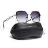 Hexagonal Polarized Sunglasses for Men & Women (Grey & Clear Lens | Black & Demi Brown Frame - SLPMG7203)