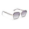Hexagonal Polarized Sunglasses for Men & Women (Grey & Clear Lens | Grey Frame - SLPMG7204)